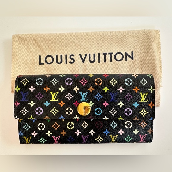 Authentic Louis Vuitton Monogram Multicolor Sarah Wallet 
Pre loved - Picture 1 of 12